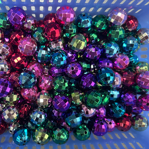 16mm 3g Round Handcrafted Colored Acrylic <b>Bead</b> Balls for Pen <b>Bead</b> Jewelry Reviright Model G OPP Bag Packaging - Product Image 2