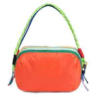 Mini sac à main étanche en nylon avec fermeture éclair, style ethnique, pochette cosmétique Dopamine, petit sac de rangement portable pour voyage