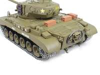 Modèle de char télécommandé Heng Long 3838-1 M26 Pershing US 1/16, 2.4G, avec infrarouge, combat BB, airsoft, fumée, lumières, son, chenilles en métal
