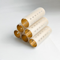 Rouleaux à cheveux en métal à noyau en aluminium, crème blanc, avec bande auto-agrippante, 50*90mm et 60*90mm, LTJFT