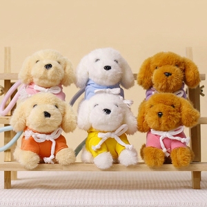 Portachiavi Personalizzato con Logo, Simpatico Mini Cucciolo in Peluche, Ciondolo Bambola OEM, Cane Morbido con Felpa con Cappuccio, Animale di Peluche per Regalo Promozionale - Product Image 1