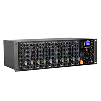 D120M Mélangeur audio professionnel 12 canaux monté en rack intégré avec effet Console audio analogique pour les performances sur scène