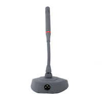 Microphone à condensateur professionnel filaire à col de cygne, alimentation fantôme 48V, avec câble de 5m pour podium et discours