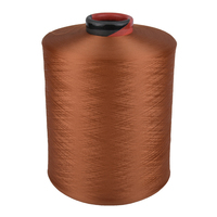 Filament texturé teint haute ténacité 100% polyester, fil fantaisie DTY, écologique, antibactérien