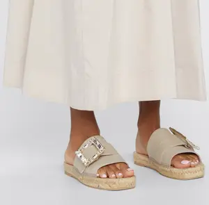 Le migliori pantofole espadrillas estive da donna con punta aperta e sandali a forma piatta