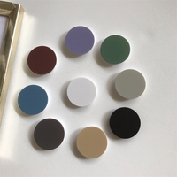 Wholesale High Quality Solid Color Mobile Phone Holder Griptok UV Print Phone Grip Poppings Phone Socket With Custom LOGO