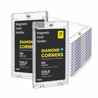 Porte-cartes magnétique One Touch ultra-transparent 35PT pour cartes de sport, de baseball et MTG, idéal pour l'affichage des cartes à collectionner et l'emballage personnalisé.