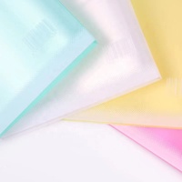 Organisateur personnalisé en plastique Transparent, livre d'affichage, PP B4 A3, sac Transparent, dossier de dossiers