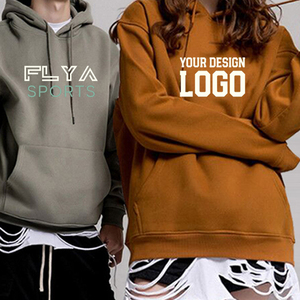 Felpe da donna pesanti tinta unita di alta qualità Pullover oversize Unisex vuoto Logo all'ingrosso felpe con cappuccio personalizzate da uomo in cotone 100% - Product Image 1
