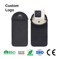 Pochette de téléphone en néoprène Faraday, étui de protection contre les signaux RFID, anti-pistage, anti-écoute, avec fermeture magnétique, sac de protection portable