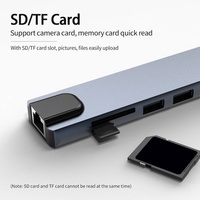 Hub USB-C haute vitesse 10 en 1, HDTV 4K, Ethernet RJ45 100M, lecteur de cartes SD et TF, station d'accueil Type-C 100W PD pour ordinateur portable