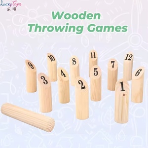 Happy Earth pour le <span class=keywords><strong>jeu</strong></span> de Kubb, ensemble de <span class=keywords><strong>jeu</strong></span> d'extérieur <span class=keywords><strong>en</strong></span> <span class=keywords><strong>bois</strong></span> avec chiffres pour enfants, développement des compétences, <span class=keywords><strong>jeu</strong></span> de cour avec la famille, amusement pour la cour arrière - Product Image 2