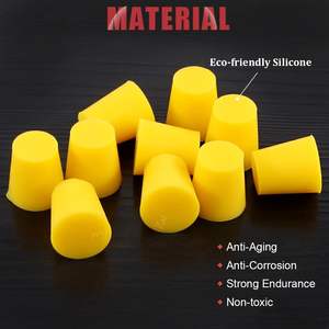 Kit de bouchons en caoutchouc de <span class=keywords><strong>silicone</strong></span> bouchon conique avec revêtement en poudre peinture anodisation placage pour le bouchage de test sous vide - Product Image 4