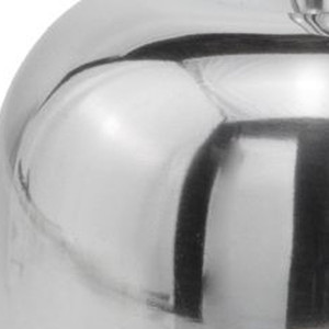 HMS 6 \ "di lusso argento lucidante in alluminio Apple scultura elegante oggetto decorativo per la decorazione del soggiorno - Product Image 5