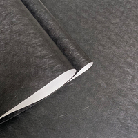 Papier peint PVC moderne minimaliste uni, imperméable et insonorisant, noir et blanc, pour chambre, salon, salle à manger et salle de divertissement