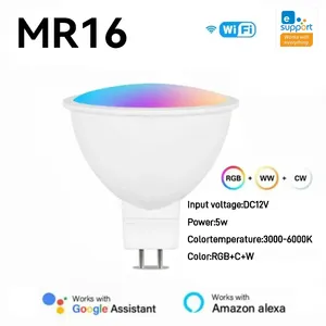 EweLink ZigBee/Wifi MR16/E27/E14 5W/9W rgbcw lampadine thông minh dimmerabili ứng dụng/voce/cho Alexa/Google/Alice/salute/yandex - Product Image 6