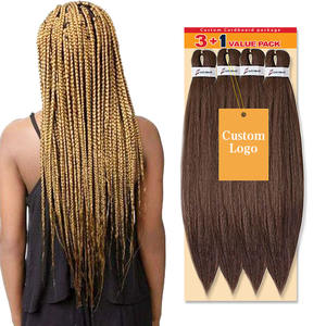 Private Label Easy Pre Stretch Braid Synthetic Ombre Jumbo Braids Extension Expression Prestretched Pre Stretched Braiding Hair