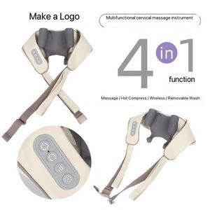 Portátil Deep Shiatsu tejido cuello hombro masaje inalámbrico dedo prensa masaje Cervical capa inalámbrica eléctrica con calefacción - Product Image 3