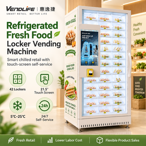 Máquina Expendedora de Alimentos las 24 Horas, con Compartimentos para Frutas Frescas, Ensaladas, Sushi, Carne, Verduras y Huevos - Product Image 5