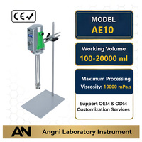 Homogénéisateur à cisaillement élevé pour lait AE10 SS316L, émulsifiant de laboratoire à haute viscosité 2000-15000 tr/min pour la transformation alimentaire et laitière