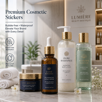 Autocollant personnalisé Yingao pour emballage cosmétique, vinyle découpé, imperméable, professionnel, pour gloss à lèvres, flacon de shampoing