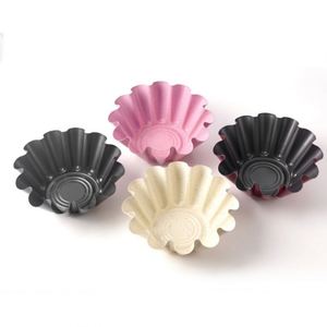 Tùy chỉnh bán buôn tái sử dụng không dính Carbon thép hoa cúc sen Bát bánh Bát trứng Tart bánh nước hạt dẻ bánh khuôn - Product Image 1