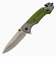 Couteau pliant industriel utilitaire, manche en aluminium durable, lame en acier 3cr13/ABS, 22,7 cm, pour extérieur, bricolage, survie, OEM ODM acceptés
