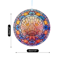 Attrape-soleil en verre et cristal à motif animalier Art Déco, thème océan, décoration d'intérieur de haute qualité, ornement suspendu pour fenêtre, art mural