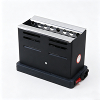 Allume-charbon électrique portable à allumage rapide en fonte avec chauffage par serpentin pour camping-car et camping en extérieur