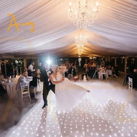 Fournitures de mariage lampadaires portables belle piste de danse de mariage avec piste de danse à led étoilée romantique pour la fête