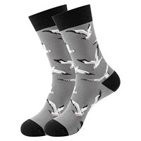 Chaussettes mi-mollet en coton pour hommes, confortables, personnalisées, style marin, série Océan, tendance, Happy Cotton