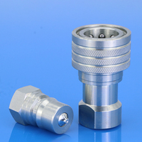Connecteur hydraulique rapide de type push-pull de 1/2'' pouce, série générale, norme ISO7241-B, certifié ISO, pour tracteur
