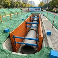 Boîte de soutien pour tranchées de pose de canalisations spécialisées, boîte de soutien en acier robuste, boîte de protection anti-affaissement pour la construction