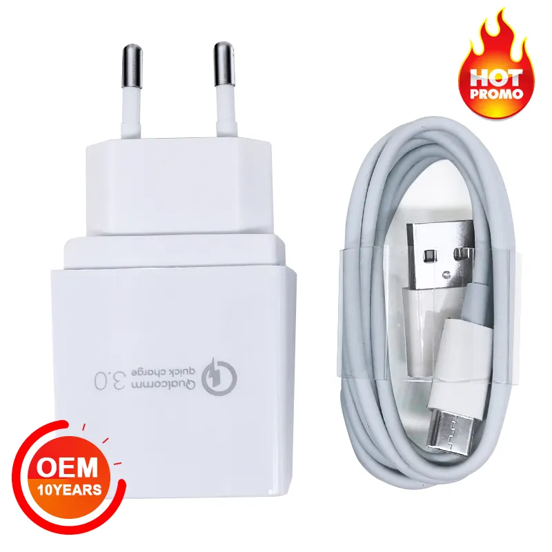 2020 trend CE fast charge chargeur smartphones universal oplader QC USB Charger adapter for chargeur s10+