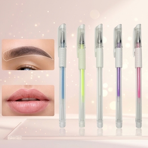 Stylo marqueur pour microblading des sourcils, stylo gel marqueur cutané PMU, outils de marquage pour le positionnement du maquillage permanent - Product Image 1