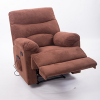 Canapé inclinable électrique moderne avec fonction massage, tissu microfibre confortable, structure en métal
