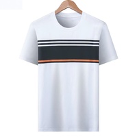 Nouveau T-shirt décontracté pour homme 2026, imprimé, respirant, en pur coton, doux pour la peau, T-shirt épais à manches courtes pour homme