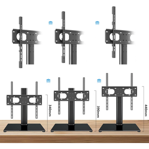 Soporte de mesa de <span class=keywords><strong>TV</strong></span> con ajuste de altura económico de 17 "-55" 40kg, Universal, 2 <span class=keywords><strong>patas</strong></span>, Base de montaje <span class=keywords><strong>para</strong></span> televisión de escritorio - Product Image 5