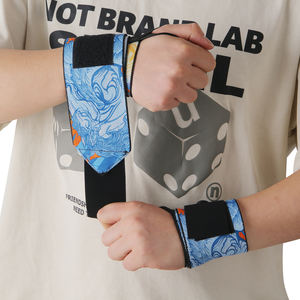 Muñequera ajustable al por mayor entrenamiento levantamiento de pesas gimnasio soporte logotipo personalizado <span class=keywords><strong>Anime</strong></span> levantamiento de pesas <span class=keywords><strong>muñequeras</strong></span> - Product Image 5