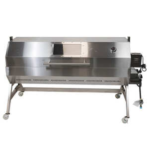 Asador de Gas y <span class=keywords><strong>Carbón</strong></span> Vegetal, Parrilla Grande de Acero Inoxidable para Barbacoa <span class=keywords><strong>al</strong></span> Aire Libre, para Uso Comercial y Doméstico - Product Image 3
