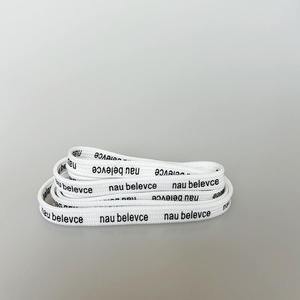 Factory Wholesale High Quality Custom Text Printed Polyester Sneakers Shoe <b>Laces</b> for Men - Product Image 4
