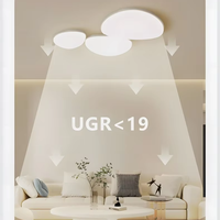 Plafonnier LED créatif en forme de nuage, en fer et acrylique, semi-encastré, adapté à la chambre d'enfant, à la chambre à coucher et au salon
