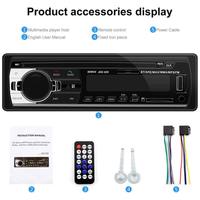 Autoradio MP3 à succès avec Bluetooth/USB/SD/AUX, récepteur radio FM audio IA, appels mains libres, autoradio JSD-520