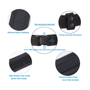 <span class=keywords><strong>Gina</strong></span> Ventas al por mayor 2 \ "Tactical Security Duty Nylon Belt en stock Cinturones <span class=keywords><strong>de</strong></span> tela con cinturón interior - Product Image 6