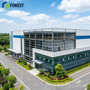 Entrepôt logistique en acier préfabriqué galvanisé avec système de toiture à panneaux solaires, usine certifiée ISO9001 - Product Image 1