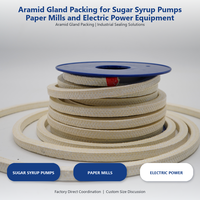 Packing Aramid Gland untuk Pompa Sirup Gula, Pabrik Kertas, dan Peralatan Tenaga Listrik