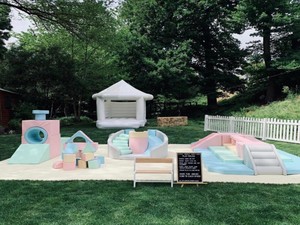 Set da gioco morbido bianco <span class=keywords><strong>con</strong></span> piscina di <span class=keywords><strong>palline</strong></span>, scivolo e blocchi da arrampicata per <span class=keywords><strong>parco</strong></span> <span class=keywords><strong>giochi</strong></span> interno per bambini - Product Image 6