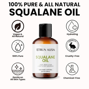 ETRUN ALISA <span class=keywords><strong>Olio</strong></span> di Squalano d'Oliva 100% Puro e Naturale, Etichetta Privata, <span class=keywords><strong>Olio</strong></span> Essenziale Puro Multiuso Idratante e Anti-Rughe - Product Image 2