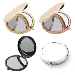 Hot Selling Multi-Color 7cm Classic Circular Metal Small <b>Mirror</b> With Customizable Logo Double Smooth Folding Makeup <b>Mirror</b> - Product Image 6