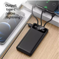 Offre Spéciale 4 en 1 Portable 10000mAh Power Banks Chargeur avec câble autonome Interface d'entrée Micro USB Puissance de sortie 10W